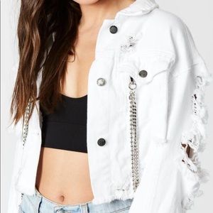 Carmar Zeus Chain Detail Denim Jacket